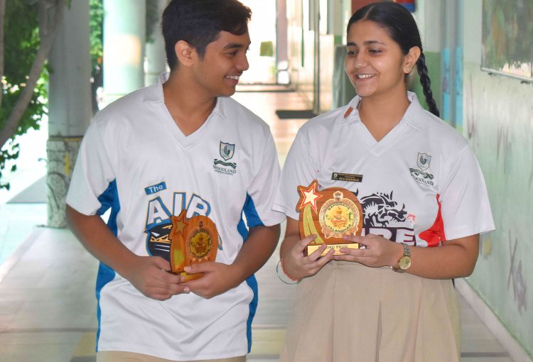 Ryan Raj Singh of Grade 9 and Vidhita Sharma of Grade 10 