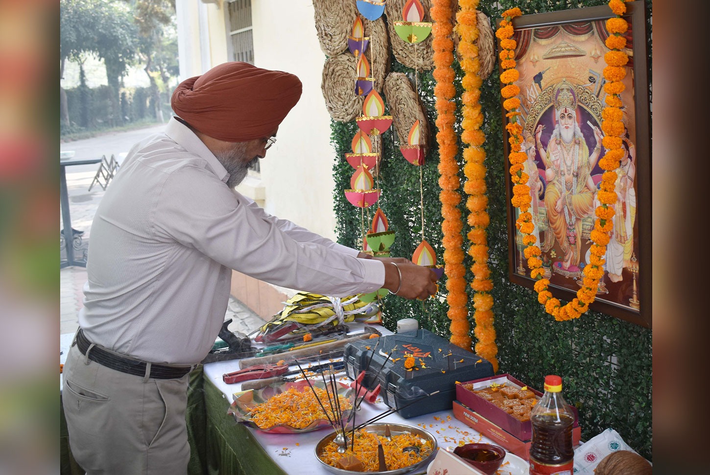 Vishwakarma Puja Celebration at Woodland Overseas School