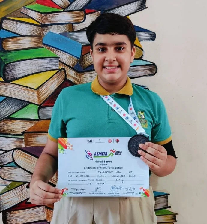 Meharpreet Kaur, a talented Grade 7 student