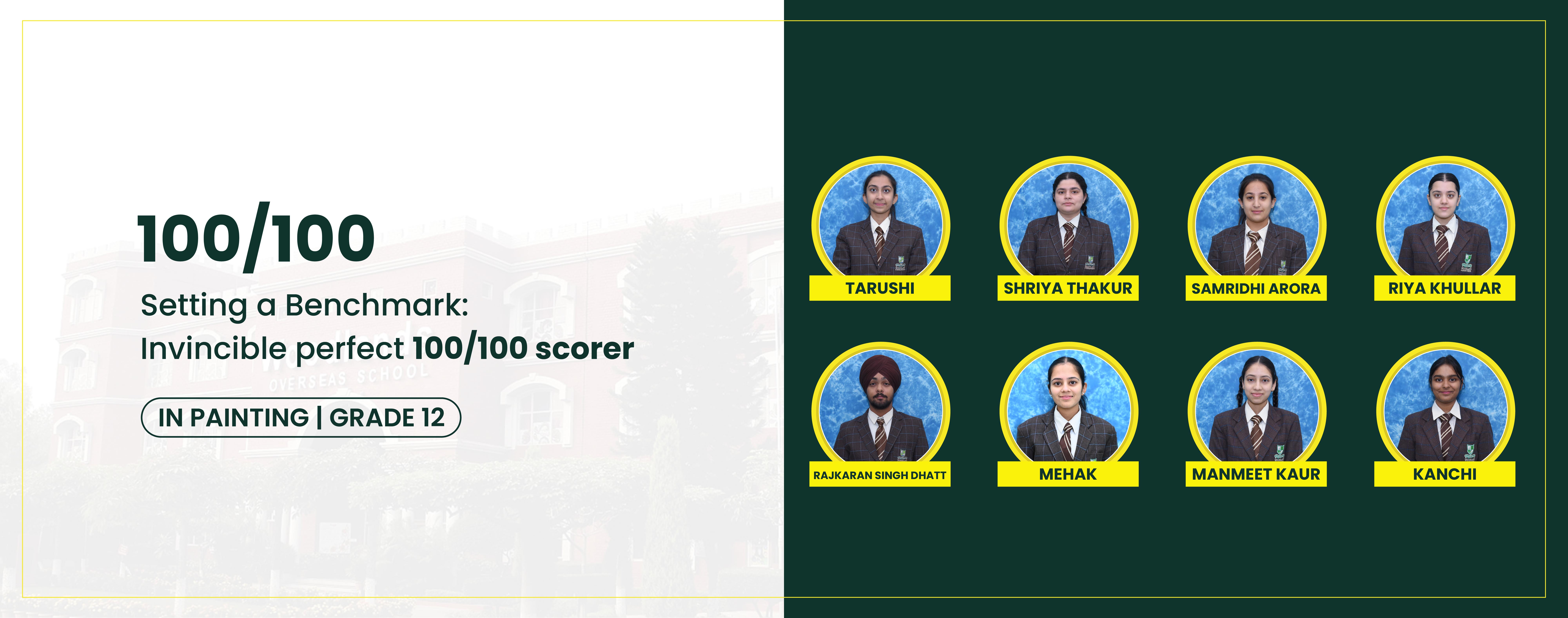 website banner 100 in painting