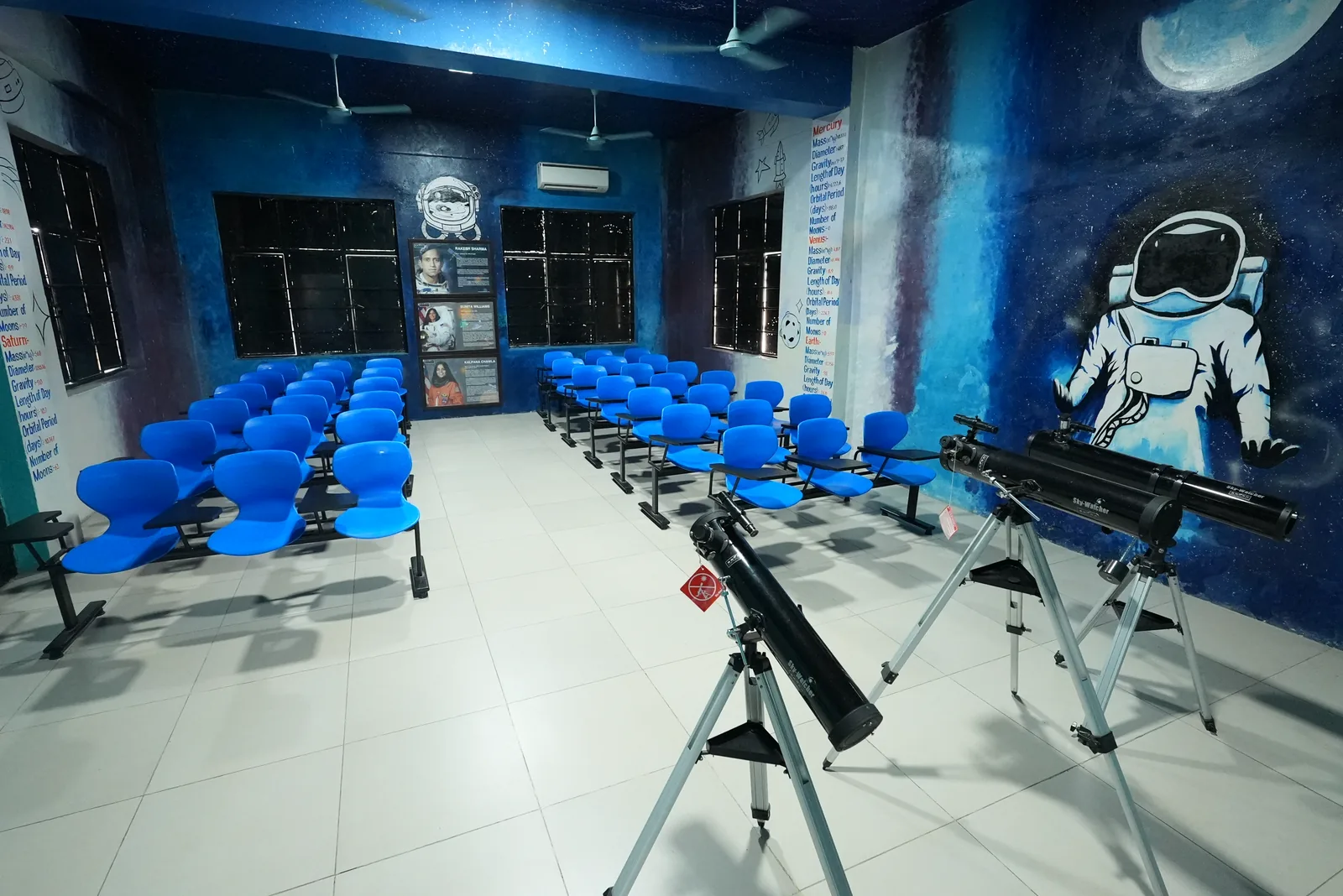 Sky-Watcher telescopes in astronomy lab