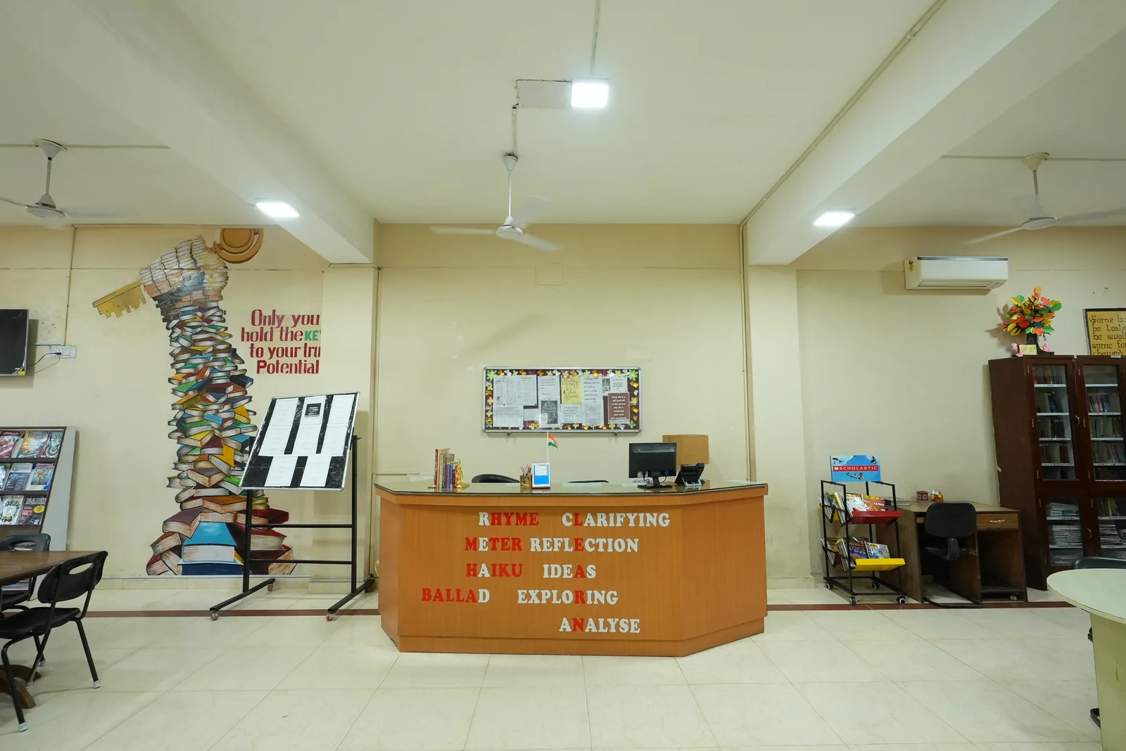 Library reception and potential mural