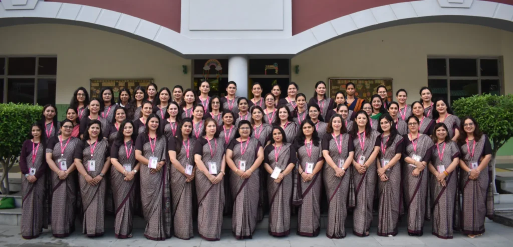 Woodland Overseas School teaching staff group photo